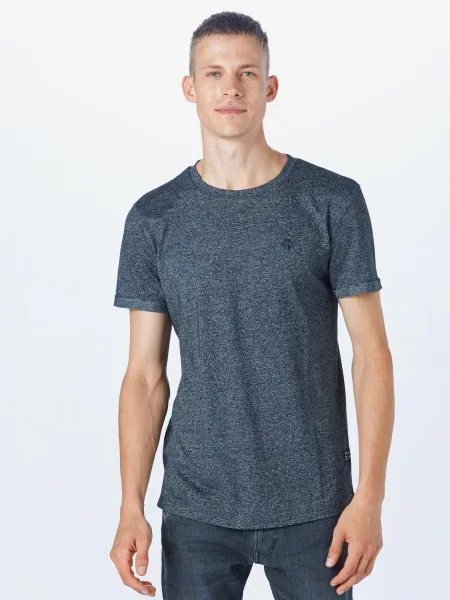 TOM TAILOR DENIM Tricou negru amestecat
