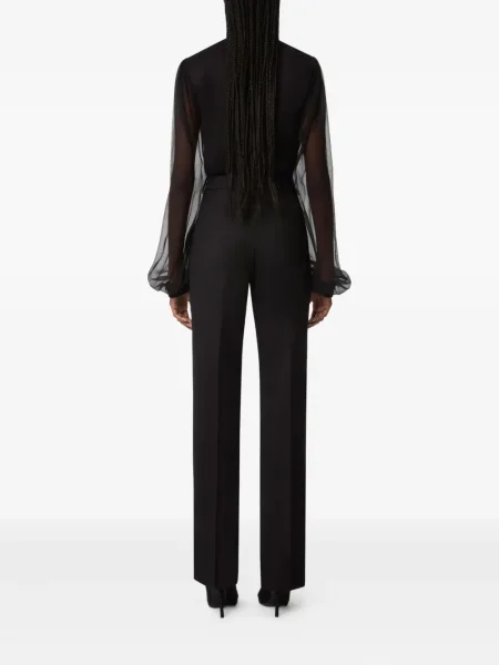 Top Nina Ricci cu volane negru