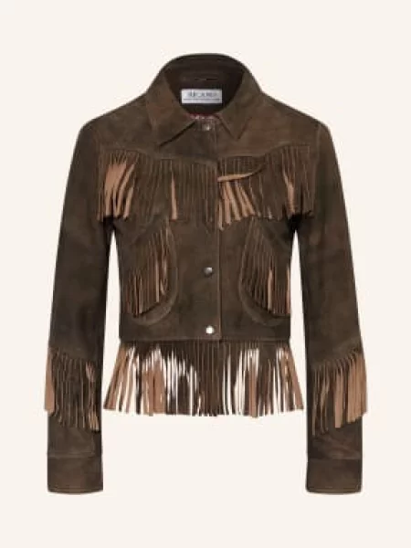 Ricano Skórzana Kurtka Sedley gruen