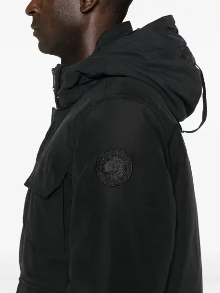 Geacă parka Canada Goose cu glugă negru