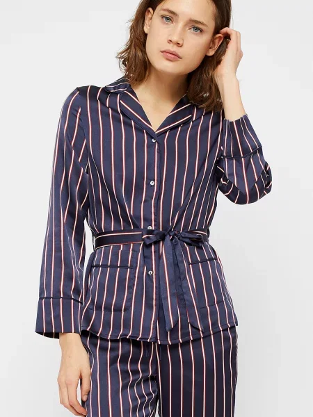 Рубашка Etam в полоску синяя