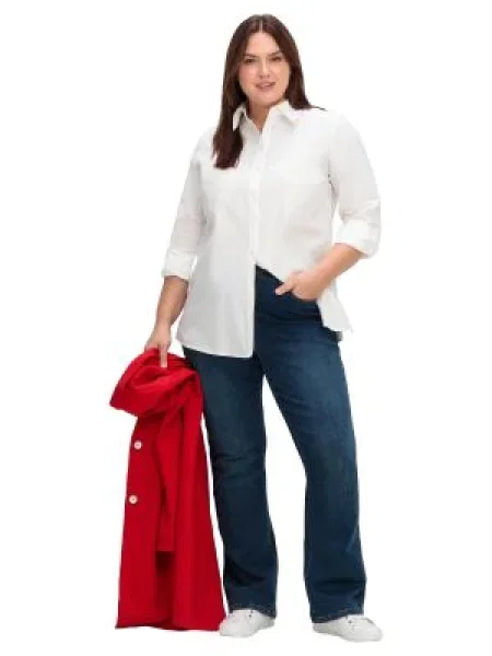SHEEGO Jeans închis albastru