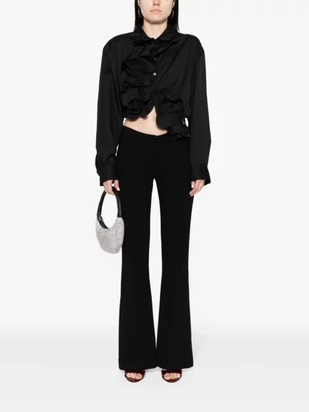 Cămașă Jnby cu model floral negru