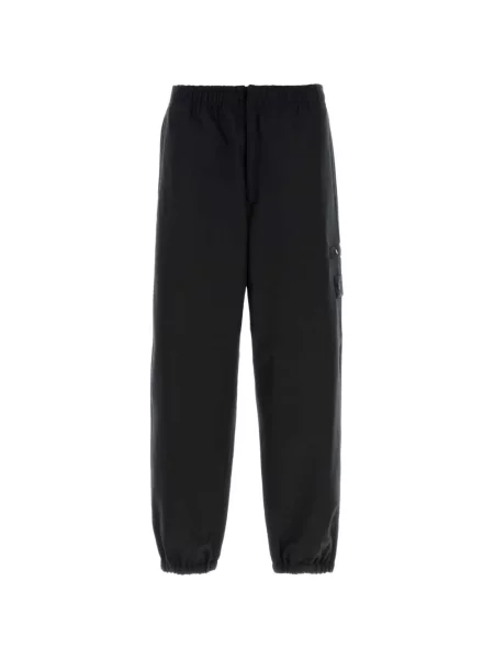 Pantaloni cargo Stone Island cu strasuri negru
