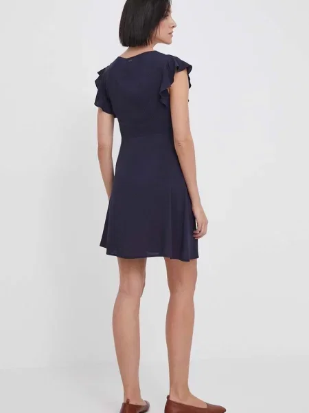 Šaty Pepe Jeans tmavomodrá mini