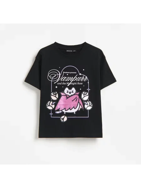 Reserved tričko Pusheen černý
