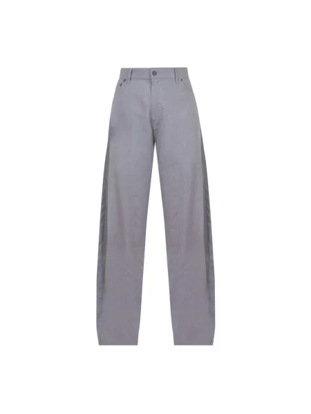 Lniane spodnie Jucca szare