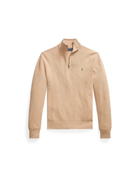 Lekka długa bluza Polo Ralph Lauren z długim rękawem beżowa