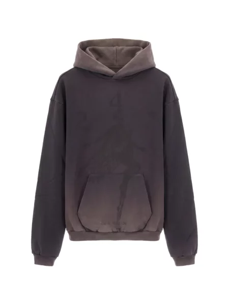 Hanorac cu glugă Represent 247 din fleece cu imagine gri
