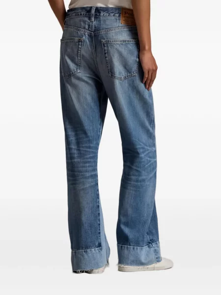 Fűzős csipkés öv Polo Ralph Lauren kék