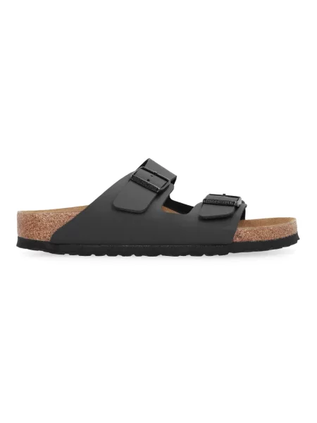 Klapki Birkenstock skórzane czarne
