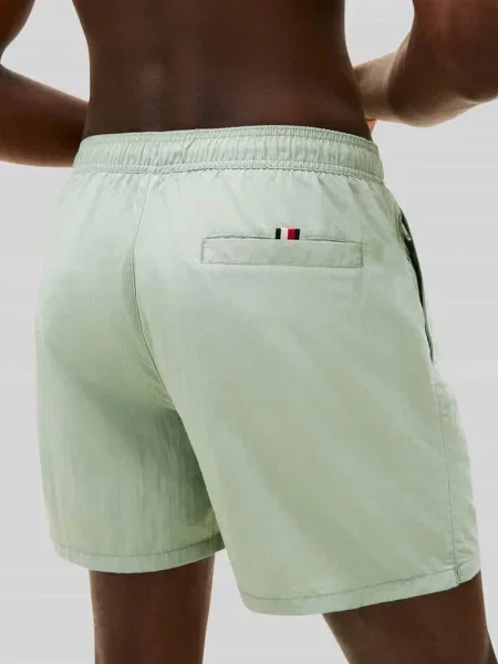Kąpielówki Tommy Hilfiger z nadrukiem zielone
