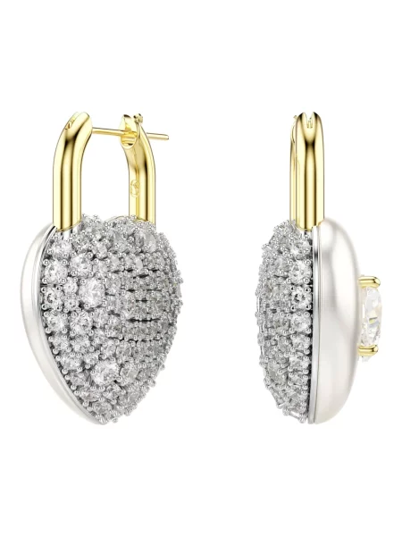 Kolczyki Swarovski szare