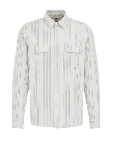 WE Fashion Košile / pastelově zelená šedá