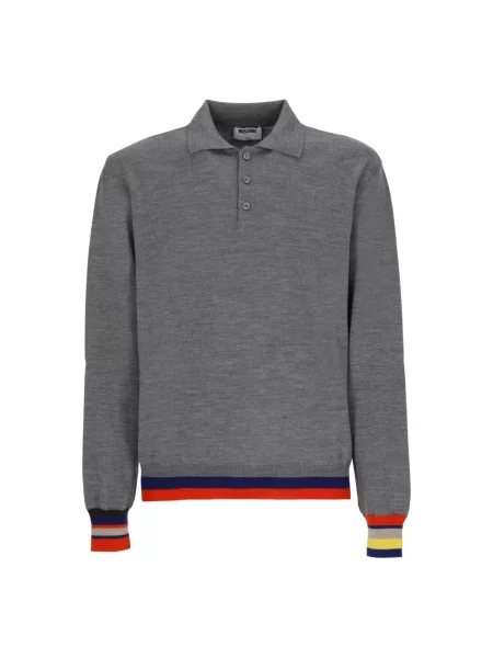 Koszulka polo Moschino szara
