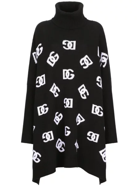 Poncho Dolce & Gabbana din jacard negru