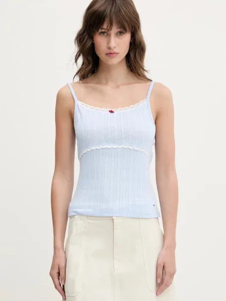 Топ Tommy Jeans синьо