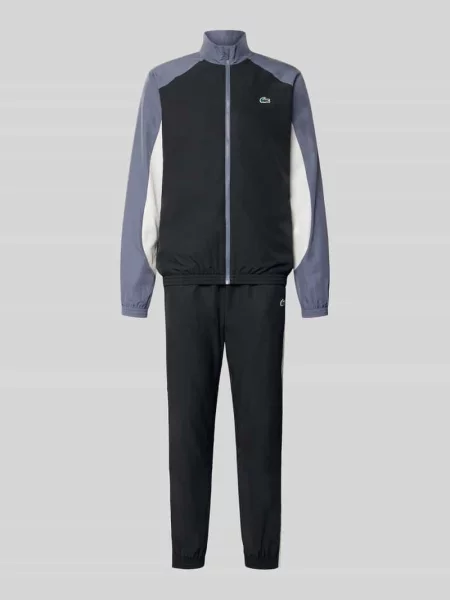 Dres o kroju regular fit z hydrofobową powłoką Lacoste Sport czarny