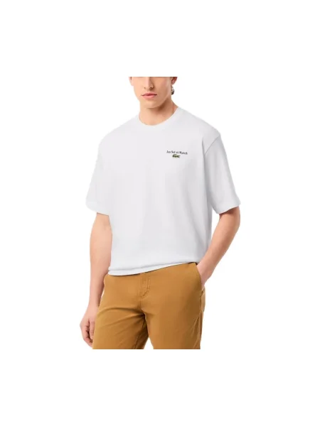 Tričko Lacoste biela