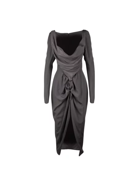 Sukienka midi Vivienne Westwood drapowana szara