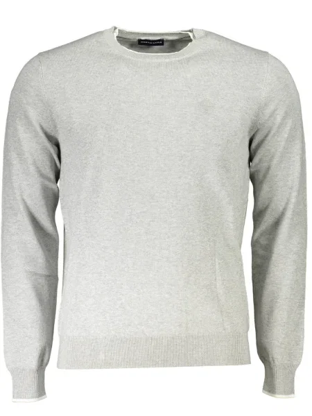 Pulover North Sails din jerseu gri