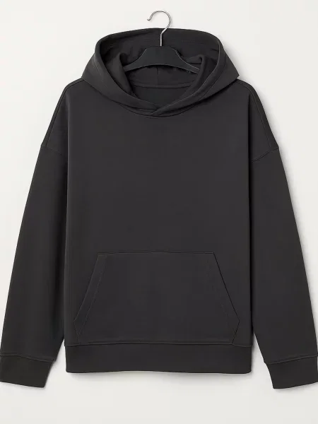 Худі KAZKOVA темно-сірий бавовна/поліестер сіре