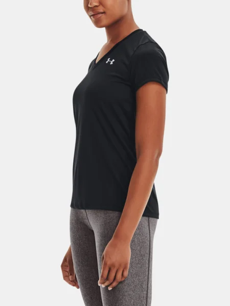 Egyszínű póló Under Armour fekete