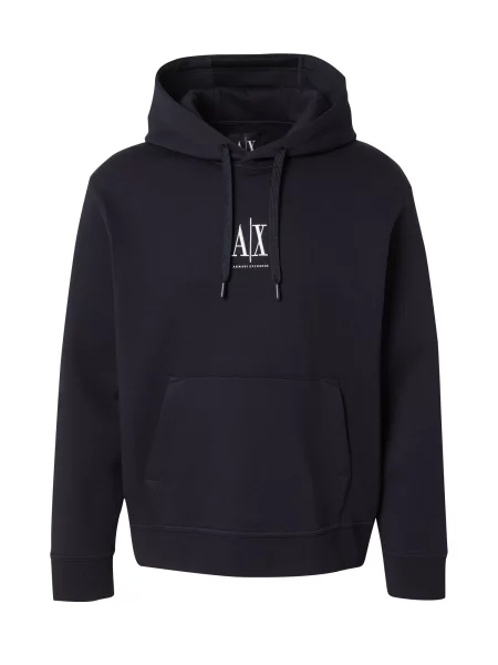 ARMANI EXCHANGE Mikina tmavě modrá bílá