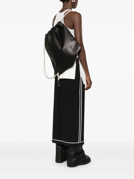 Rucsac Rick Owens din piele negru