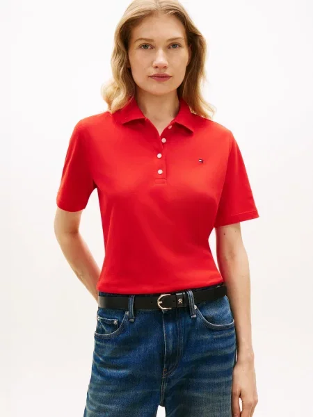 Tommy Hilfiger koszulka polo Kobiety S czerwony