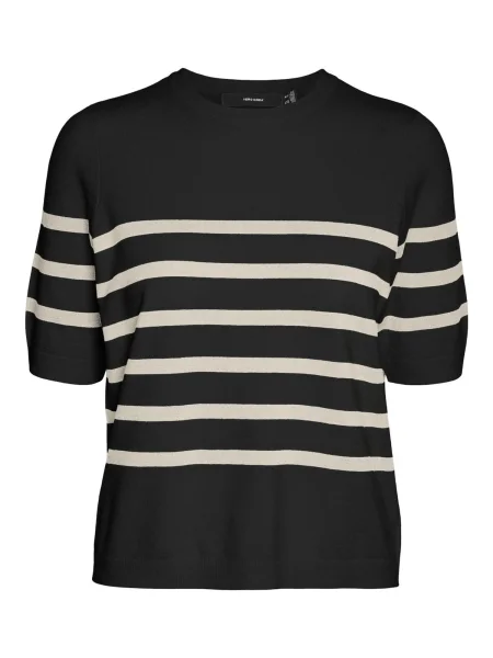 VERO MODA Pulover VMSaba crem negru