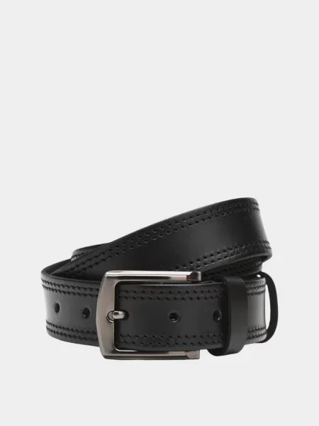 Кожаный ремень Borsa Leather черный