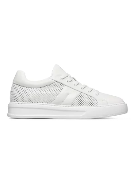 Sneakersy Fabi skórzane białe
