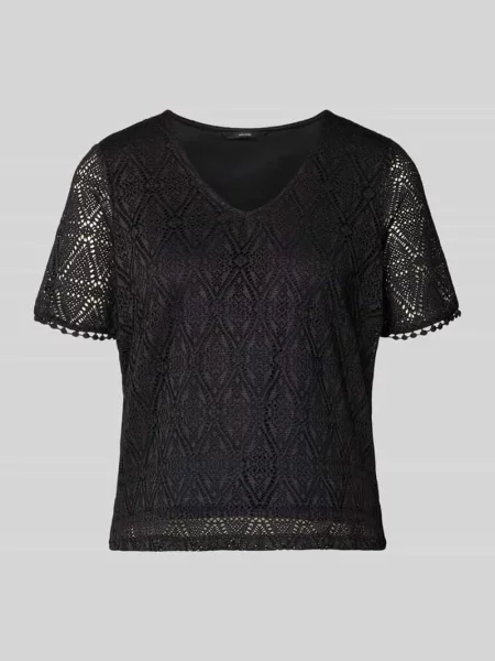 T-shirt o kroju regular fit z efektem podpalania model ‘MAYA’ Vero Moda czarna