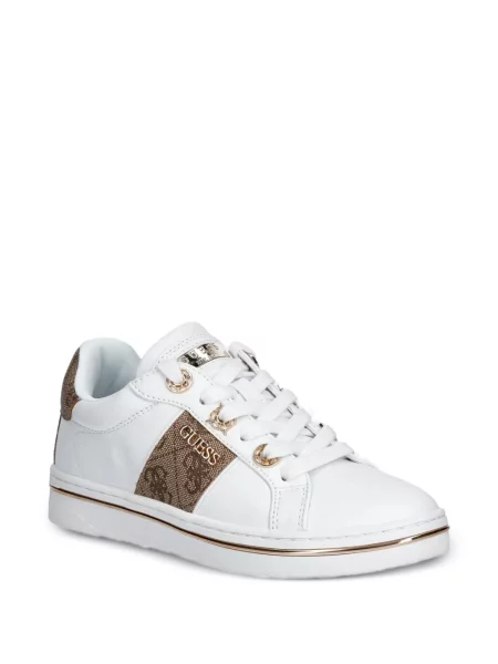 Sneakerși Guess cu dungi alb