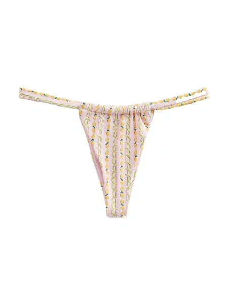 Next Slip costum de baie / verde / roz galben