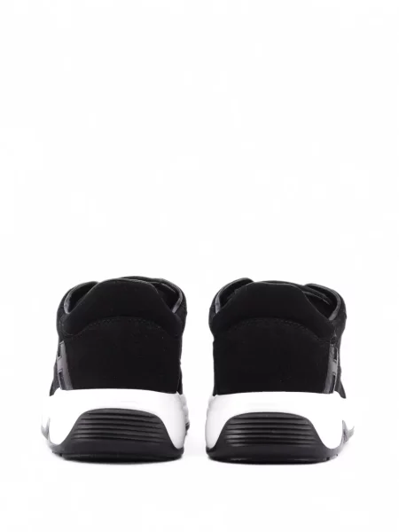 Sneakerși Hogan din piele de căprioară negru