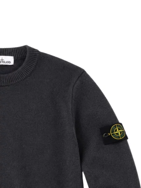 Pulover Stone Island cu strasuri gri