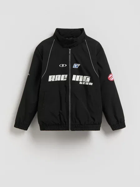 Reserved Zateplená bunda bomber černý