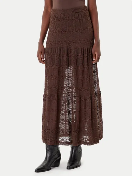 ONLY Fustă maxi Luna maro