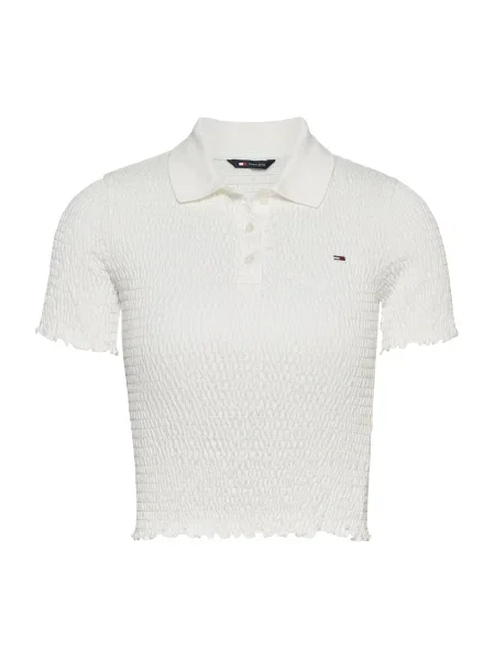 Polo majica Tommy Jeans bela