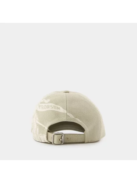 Czapka z daszkiem Burberry z logo szara