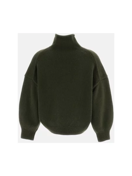 Sweter z golfem Arch4 z kaszmiru zielony