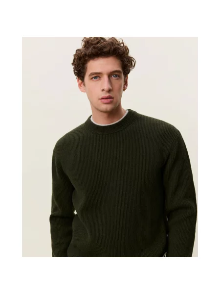 Sweter Les Deux wełniany zielony