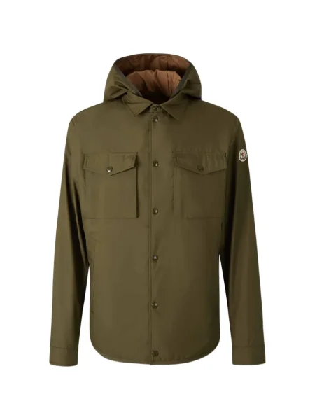 Geacă Moncler cu glugă verde