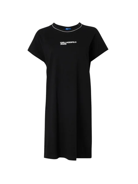 KARL LAGERFELD JEANS Obleka črna bela