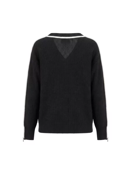 Sweter Patrizia Pepe wełniany czarny