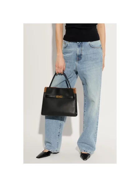 Torebka Tory Burch skórzana czarna