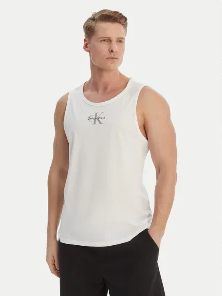 Polo Calvin Klein Jeans alb