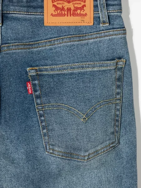 Jeansy straight leg dziecięce Levi's niebieskie